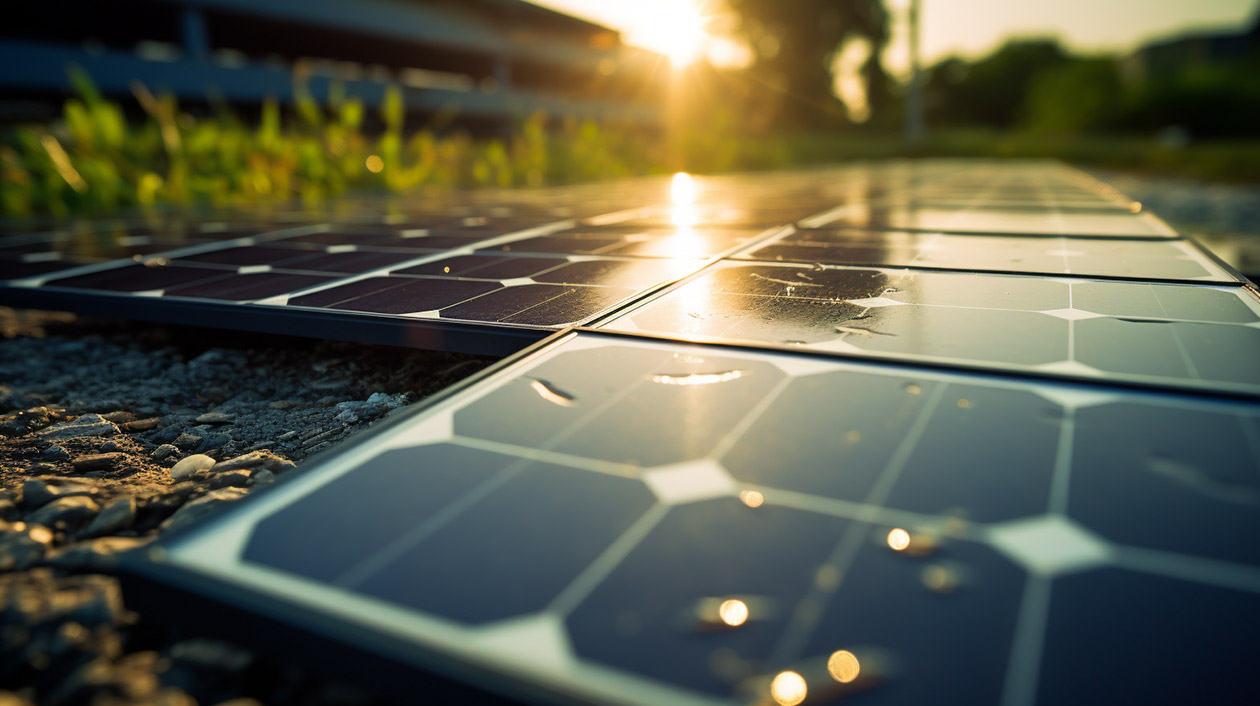 Carbon footprint of solar panels