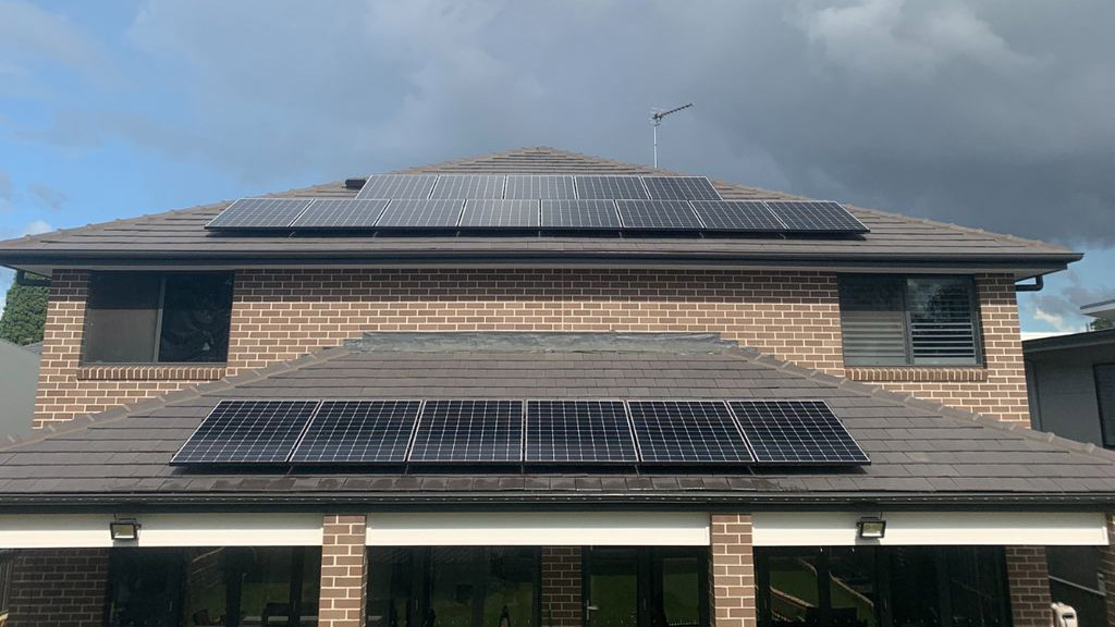 Solar panels at optimal angle for Australian home